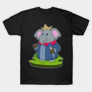 Elephant King Scepter Crown T-Shirt